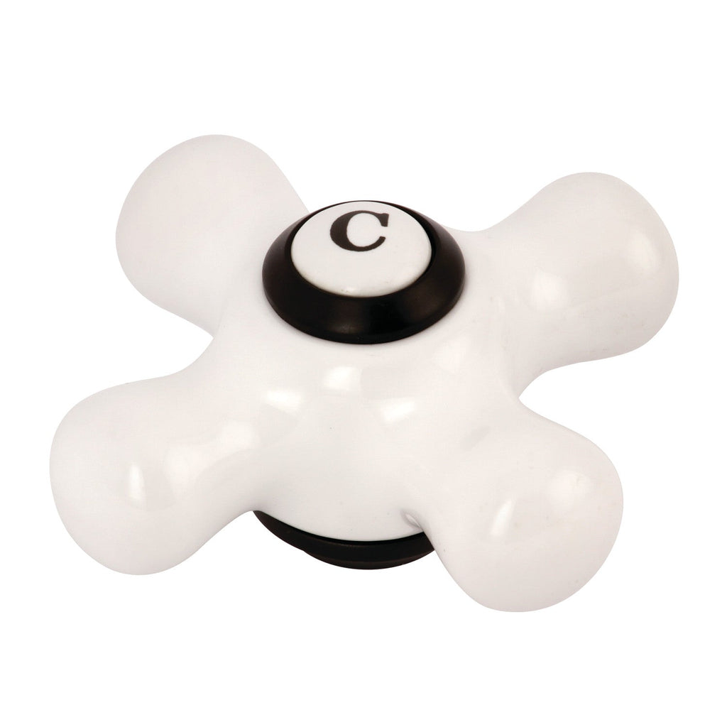 Porcelain Cross Handle (Cold Side)