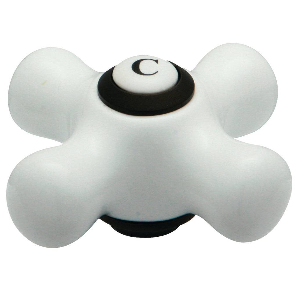 Porcelain Cross Handle (Cold Side)