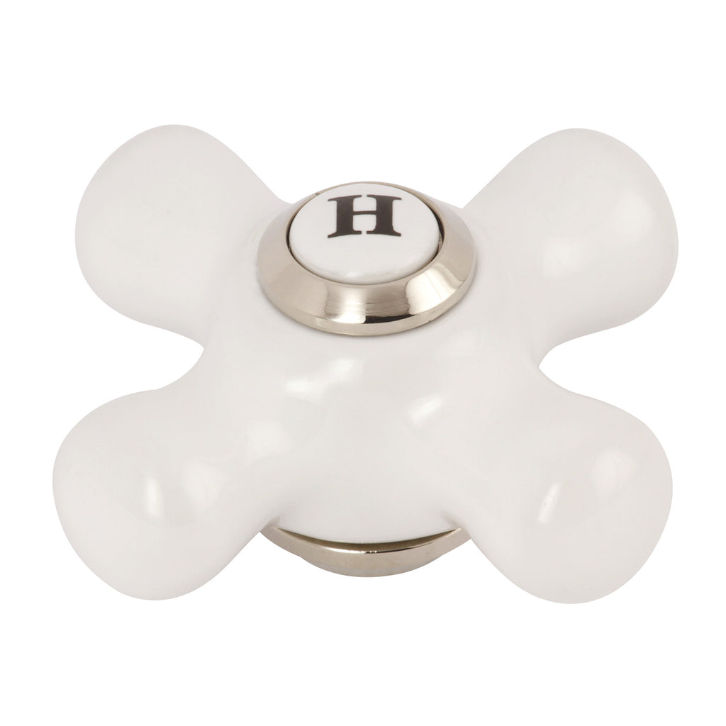 Porcelain Cross Handle (Hot Side)
