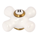 Porcelain Cross Handle (Hot Side)