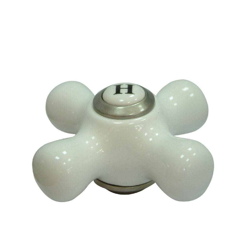 Porcelain Cross Handle (Hot Side)
