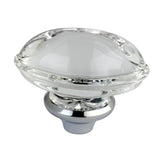 Crystal Oval Knob Handle