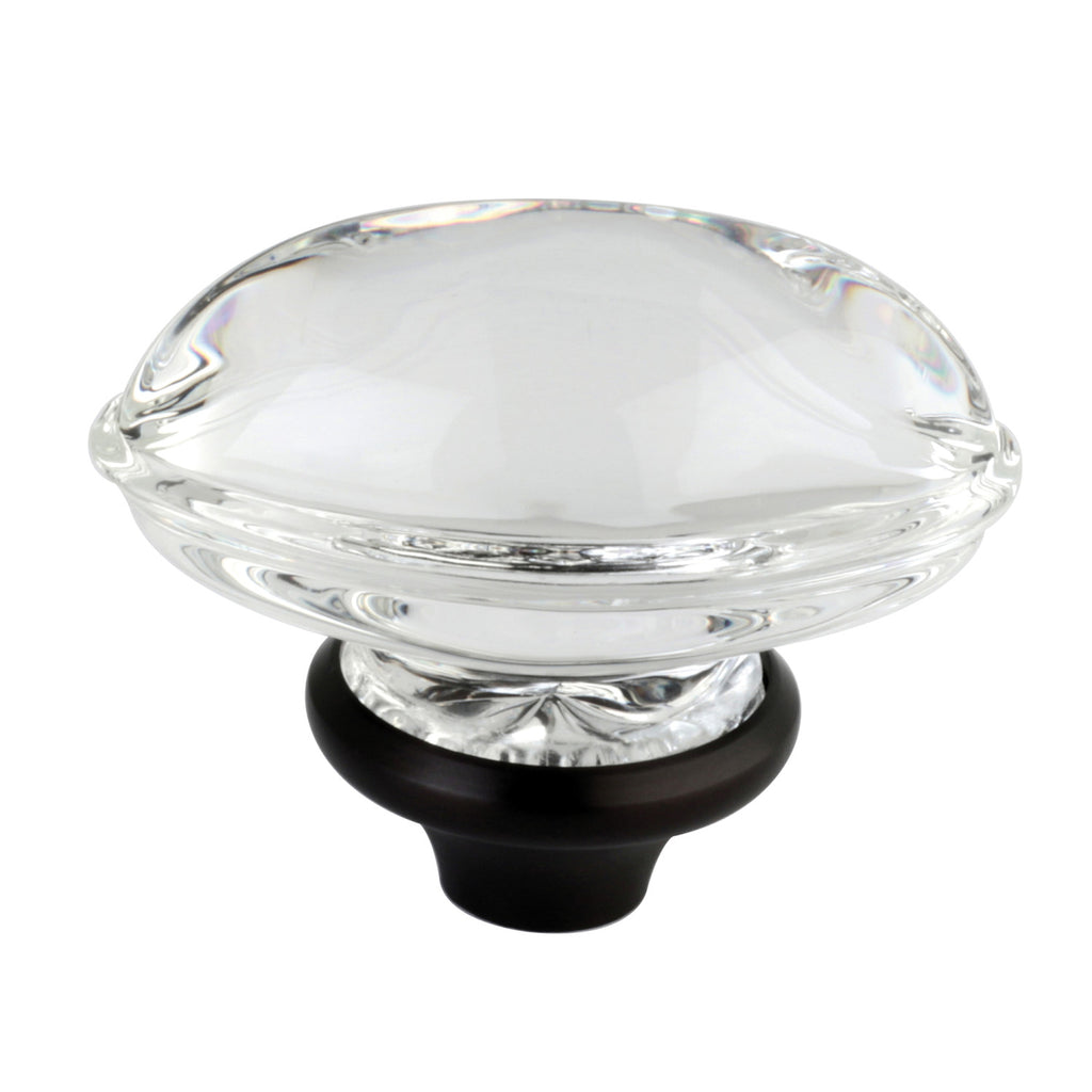 Crystal Oval Knob Handle