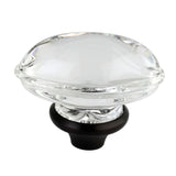 Crystal Oval Knob Handle