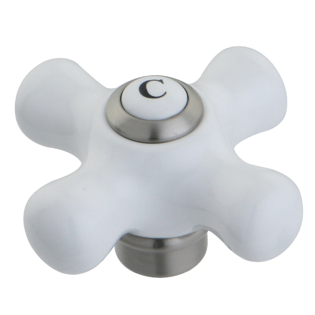 Porcelain Cross Handle (Cold Side)