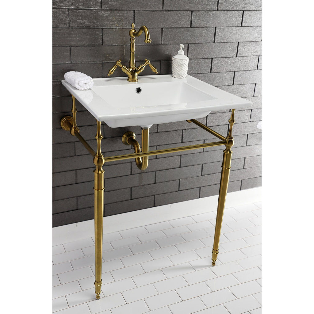 Continental 25-Inch Ceramic Vanity Sink Top (1 Hole)