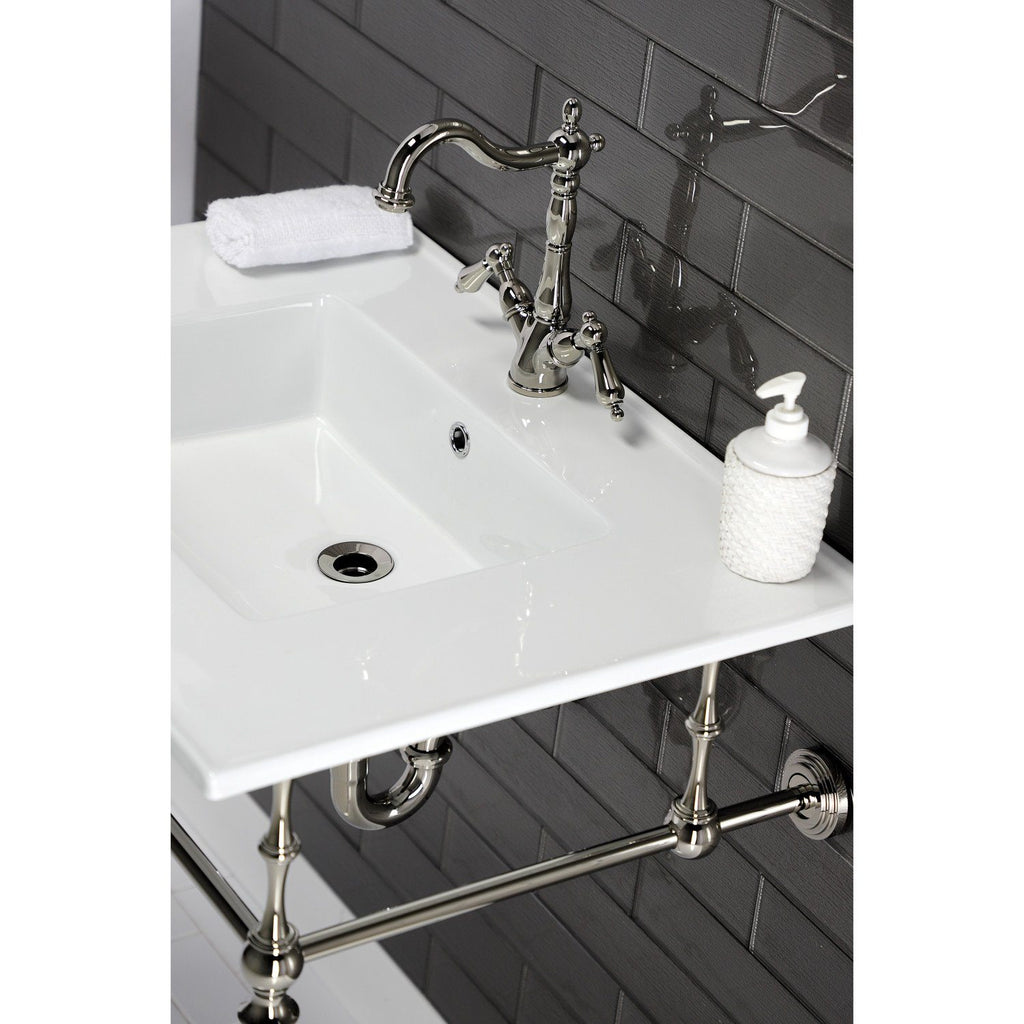 Continental 31-Inch Ceramic Vanity Sink Top (1 Hole)