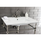 Continental 31-Inch Ceramic Vanity Sink Top (1 Hole)