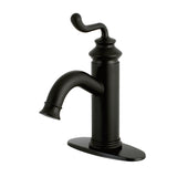 Royale Single-Handle 1-Hole Deck Mount Bathroom Faucet with Push Pop-Up