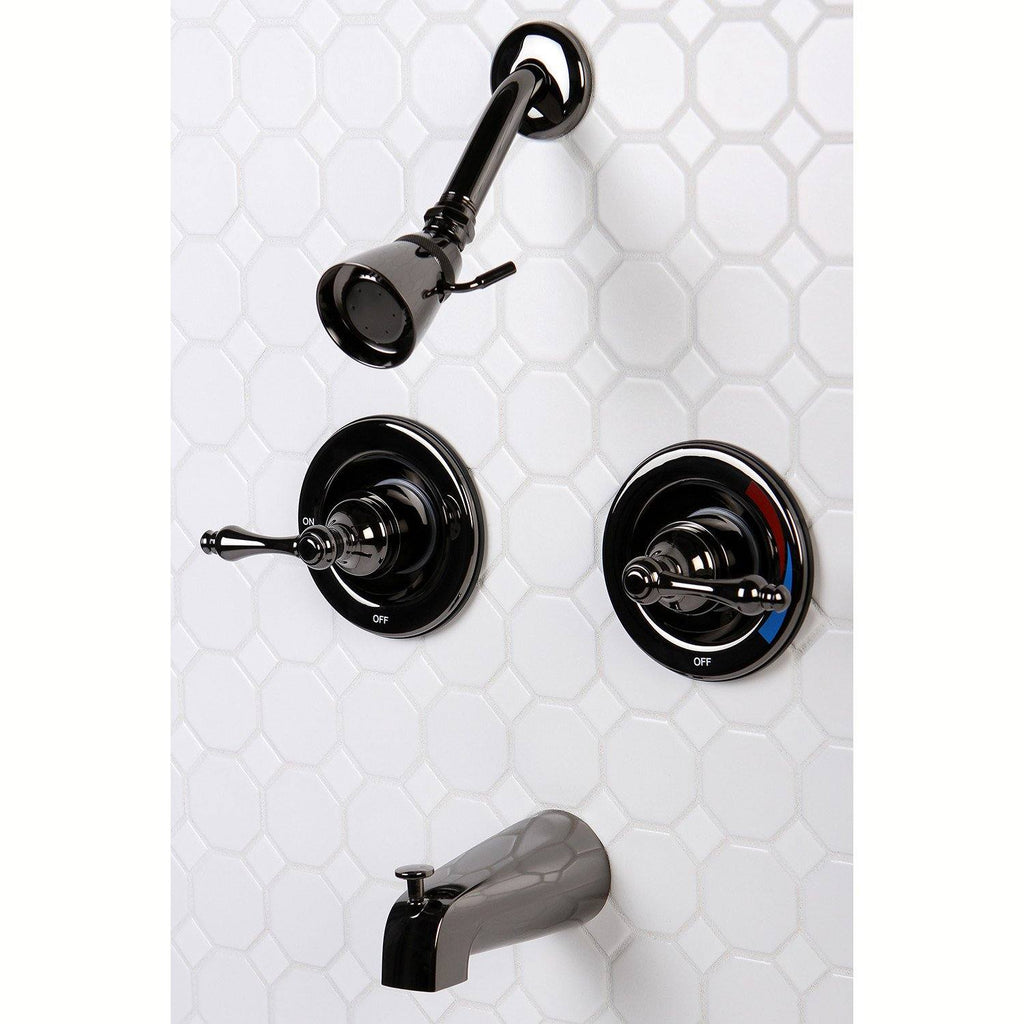 Water Onyx Double-Handle Pressure Balanced Tub and Shower Faucet