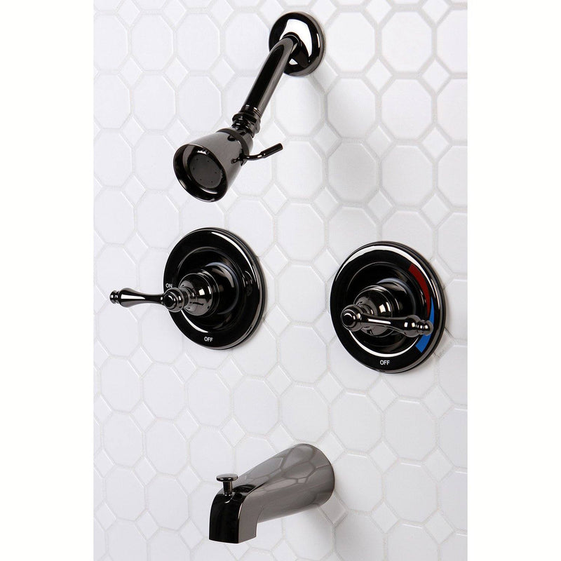 Water Onyx Double-Handle Pressure Balanced Tub and Shower Faucet