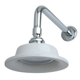 Victorian 6-5/16-Inch Sunflower Raindrop Ceramic Shower Head with 12-Inch Shower Arm