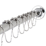 Edenscape 60-Inch to 72-Inch Adjustable Shower Curtain Rod with Rings