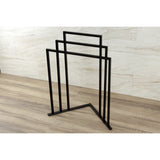 Edenscape 32-15/16 Inch Freestanding Pedestal 3-Tier L-Shaped Corner Towel Rack