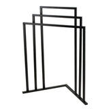 Edenscape 32-15/16 Inch Freestanding Pedestal 3-Tier L-Shaped Corner Towel Rack