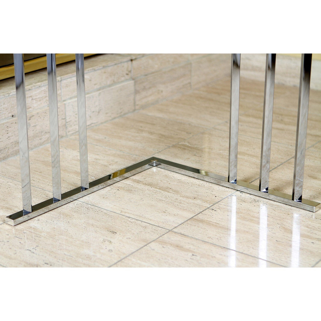 Edenscape 32-15/16 Inch Freestanding Pedestal 3-Tier L-Shaped Corner Towel Rack