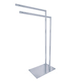 Edenscape 31-3/4 Inch Freestanding Pedestal 2-Tier Towel Rack