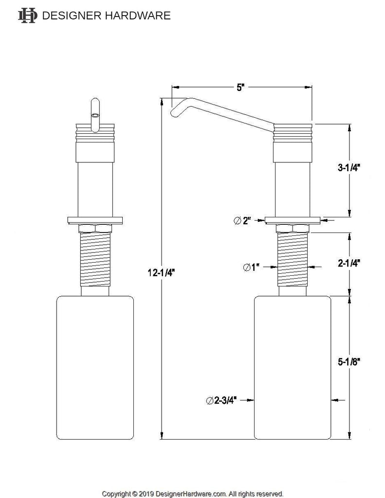 Milano Kitchen Soap Dispenser