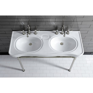 Imperial Ceramic Double Bowl Console Sink Top