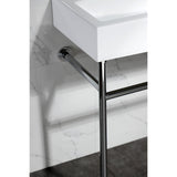 New Haven 39-Inch Console Sink with Stainless Steel Legs  (8