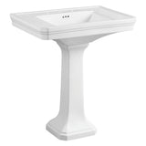 Imperial 29-15/16 Inch Wall Mount Pedestal Sink (8-Inch, 3-Hole)