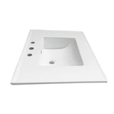 Continental 31-Inch Ceramic Vanity Sink Top (8" Faucet Drillings)