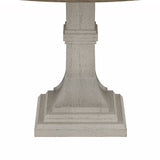 Tannen 59"W Round White and Gray Dining Table