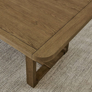 Darla 5Pc 72" Rectangular Walnut Oak Finish Sled Dining Set with Beige Sherpa Fabric Chairs