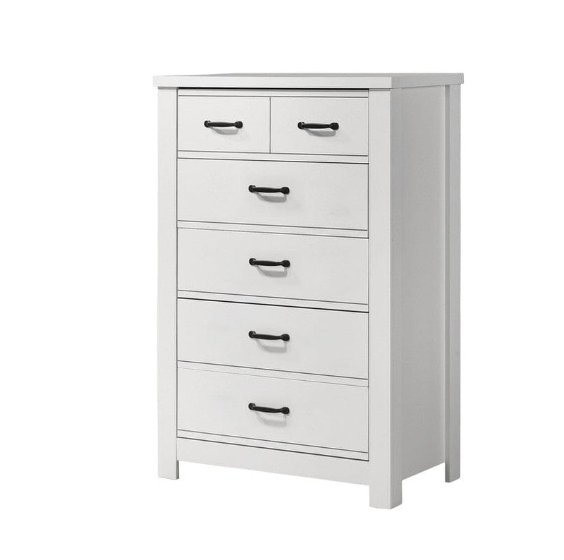 Cassini 31"W White 5-Drawer Chest