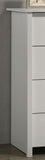 Celeste 32"W White 4-Drawer Chest with Silver Handles