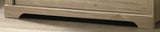 Elara 32"W Light Oak Finish 4-Drawer Chest with Black Handles