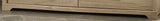 Elara 57"W Light Oak Finish 6-Drawer Dresser with Black Handles