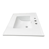 Continental 31-Inch Ceramic Vanity Sink Top (8" Faucet Drillings)