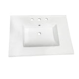 Continental 31-Inch Ceramic Vanity Sink Top (8" Faucet Drillings)