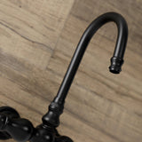 Aqua Vintage Two-Handle 2-Hole Tub Wall Mount Clawfoot Tub Faucet