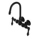 Aqua Vintage Two-Handle 2-Hole Tub Wall Mount Clawfoot Tub Faucet