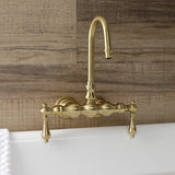 Aqua Vintage Two-Handle 2-Hole Tub Wall Mount Clawfoot Tub Faucet