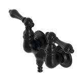 Aqua Vintage Two-Handle 2-Hole Tub Wall Mount Clawfoot Tub Faucet