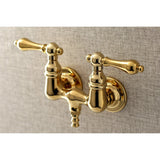 Aqua Vintage Two-Handle 2-Hole Tub Wall Mount Clawfoot Tub Faucet