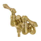Aqua Vintage Two-Handle 2-Hole Tub Wall Mount Clawfoot Tub Faucet