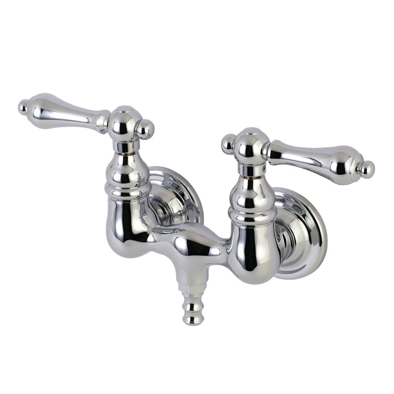 Aqua Vintage Two-Handle 2-Hole Tub Wall Mount Clawfoot Tub Faucet