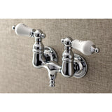 Aqua Vintage Two-Handle 2-Hole Tub Wall Mount Clawfoot Tub Faucet