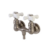 Aqua Vintage Two-Handle 2-Hole Tub Wall Mount Clawfoot Tub Faucet