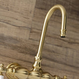 Aqua Vintage Two-Handle 2-Hole Tub Wall Mount Clawfoot Tub Faucet
