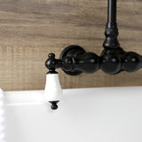 Aqua Vintage Two-Handle 2-Hole Tub Wall Mount Clawfoot Tub Faucet
