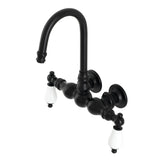 Aqua Vintage Two-Handle 2-Hole Tub Wall Mount Clawfoot Tub Faucet