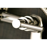 Concord Three-Handle 2-Hole Tub Wall Mount Clawfoot Tub Faucet with Hand Shower
