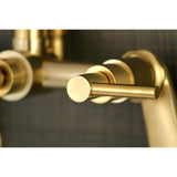 Concord Three-Handle 2-Hole Tub Wall Mount Clawfoot Tub Faucet with Hand Shower
