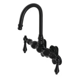 Aqua Vintage Two-Handle 2-Hole Tub Wall Mount Clawfoot Tub Faucet