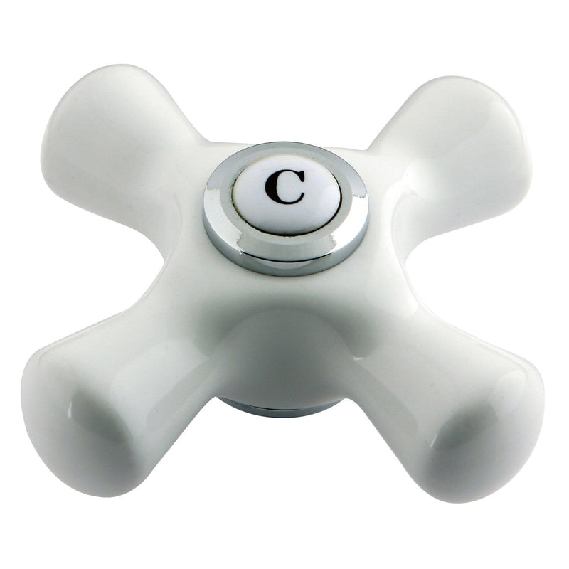 Aqua Vintage Porcelain Cross Handle (Cold Side)